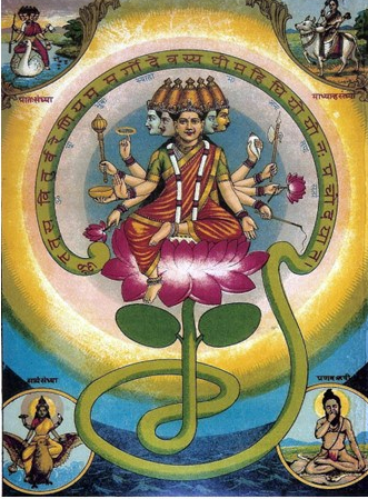 Sri Gayatri MAtA by Raja Ravi Verma Source Wikipedia